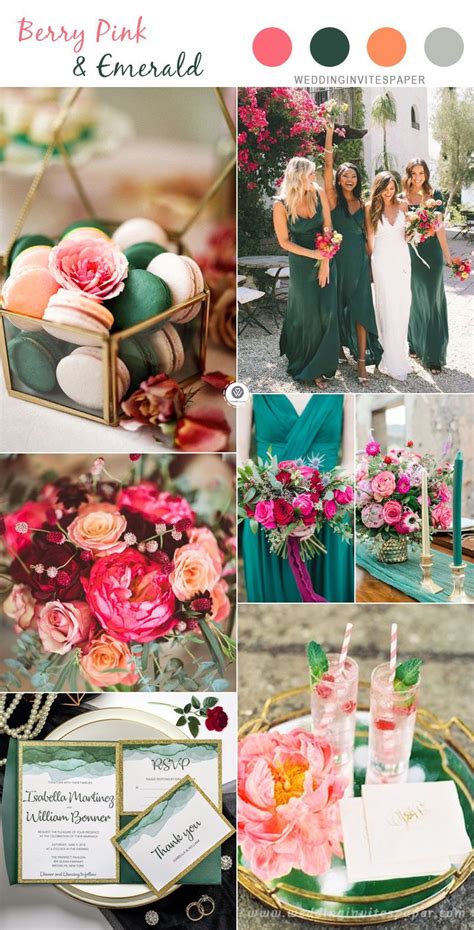 Top Bright And Fresh Spring Color Palettes Wedding Theme Colors