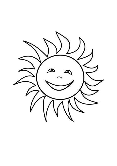 Coloring Pages Free Printable Sun Coloring Pages