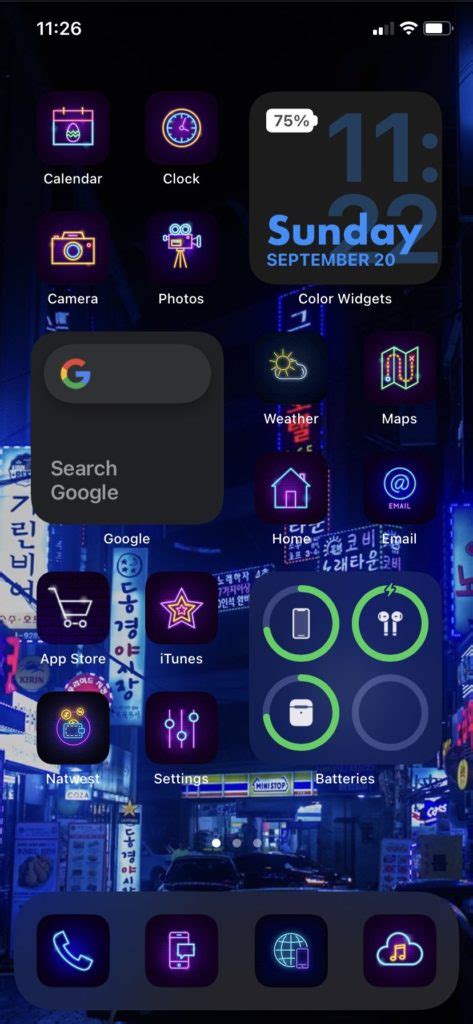 The best iphone apps have changed the way we communicate, watch tv and play games. Best Aesthetic Neon iOS 14 Home Screen Ideas For Nostalgia ...