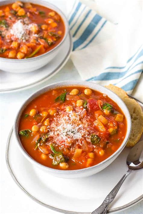 Italian Chickpea Soup With Tomato And Rosemary The Picky Eater