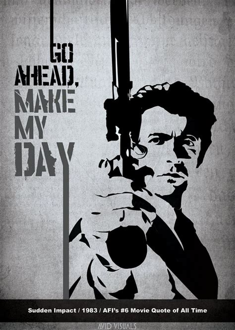 Dirty Harry Go Ahead Canvas Print Or Poster Portraits Clint Eastwood Classic Movies Movie