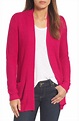 love this hot pink cardigan! | Hot pink cardigan, Cardigan outfit ...
