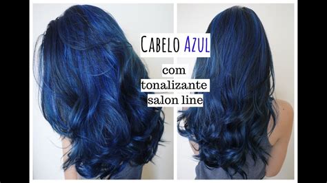 cabelo azul  tonalizante blue rock salon  por