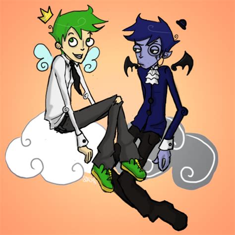 cosmo and anti cosmo by evilcreampuff on deviantart