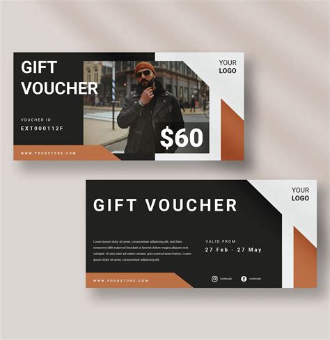 Gift Voucher Template AI EPS PSD Gift Voucher Design Gift Logo Company Gifts Dolo Gift
