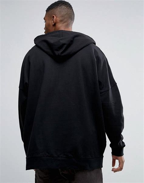 Asos Extreme Oversized Hoodie In Black Black Hoodies Oversize