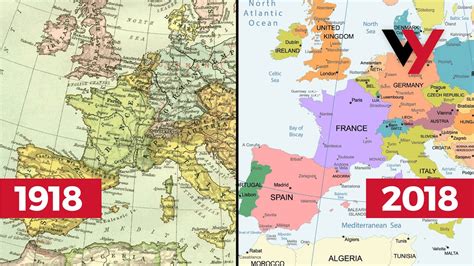How The World Map Has Changed In 100 Years Since Wwi Youtube