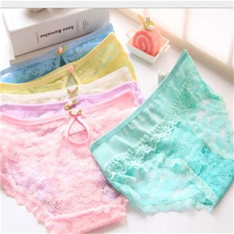 Candy Colors Soft Cotton Young Girl Briefs For Teenage Girls Panties
