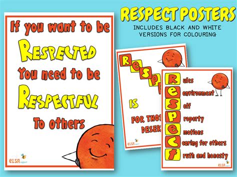 Respect Posters And Colouring Sheets Elsa Support