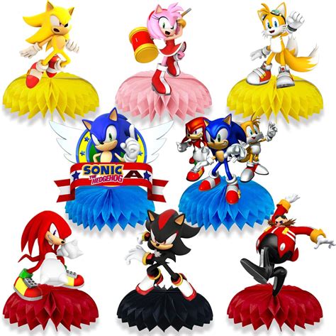 Buy 8 Pack Sonic Birthday Party Suppliessonic The Hedgehog Party