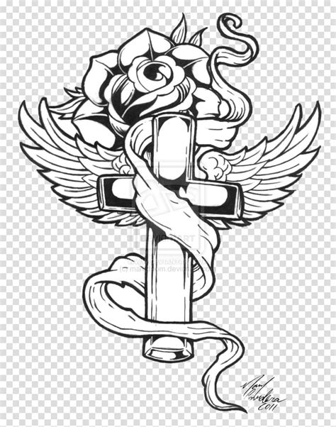 Download printable cross pictures and use any clip art,coloring,png graphics in your website, document or presentation. Old school (tattoo) Memorial cross Drawing, cross tattoo ...