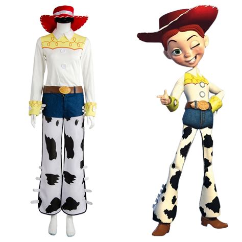 Toy Story The Yodeling Cowgirl Jessie Outfit Cosplay Costume Halloween