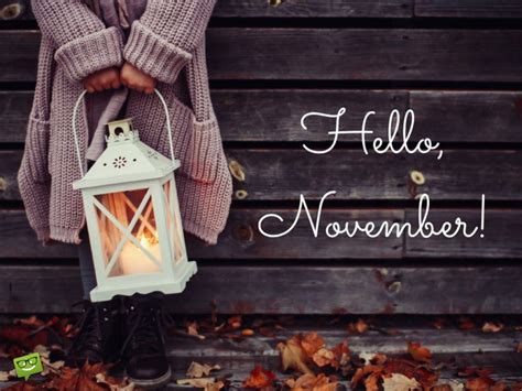 Hello November Welcome November Happy November November Month New