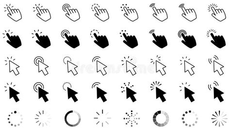 Pointer Cursor Icons Computer Web Arrows Mouse Cursors And Clicking