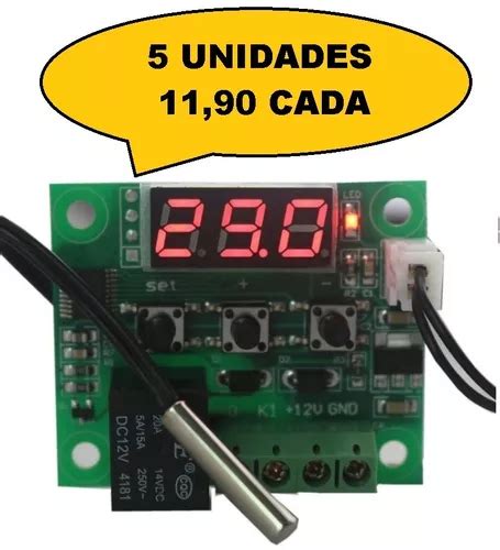 5x Termostato Controle Temperatura W1209 Arduino Chocadeira MercadoLivre