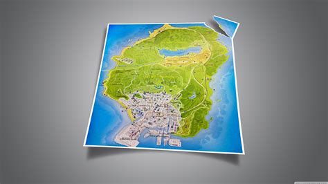 Gta 5 Official Map 3840x2160 Wallpaper