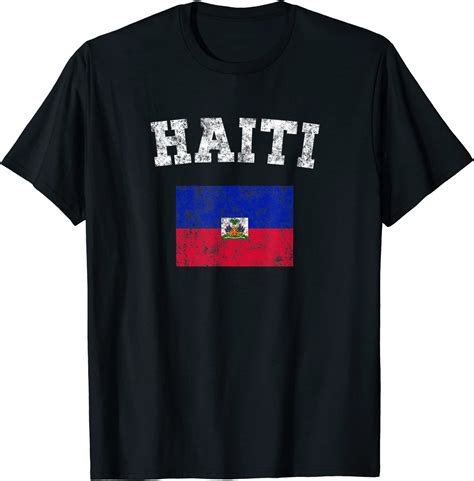 Haitian Flag Shirt Vintage Haiti T Shirt Clothing