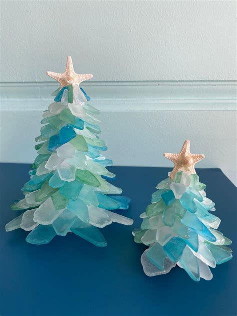 These Beautiful Sea Glass Christmas Trees Will Give Your Christmas A Tropical Feel Glass