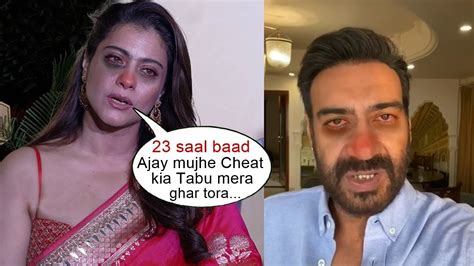 Kajol Breakdown In Tears Reacts On Her Divorce With Ajay Devgan After