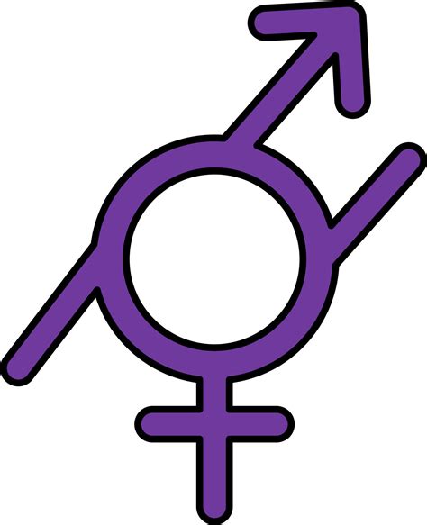 Gender Fluid Icon Or Symbol In Purple Color 24154969 Vector Art At