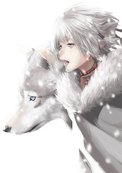 Some others are anthropomorphized bianca is a lovely chibi white wolf with a lot of attitude. Download 2079x2953 Anime Boy, Wolf, Animal Ears, Gray Hair ...