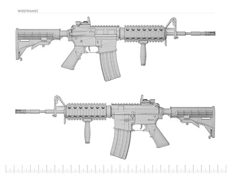 M4 Carbine Assault Rifle Behance