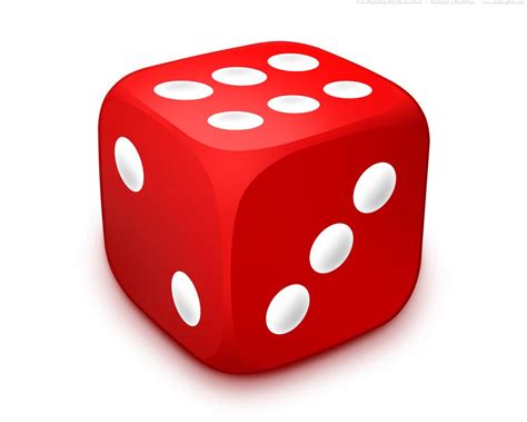 Red Dice With The White Dots Clipart Free Image Download