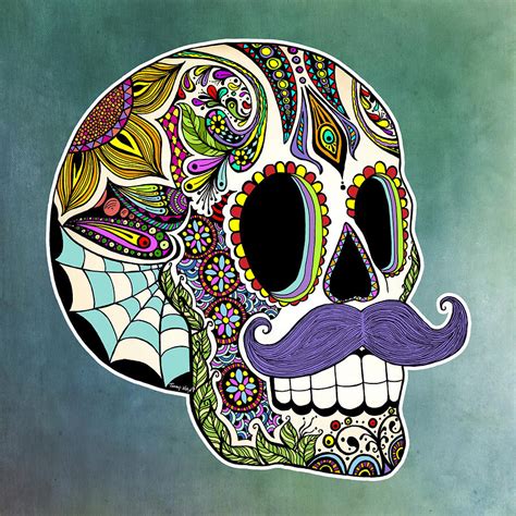 October 10, 2020 this post may contain affiliate links. Mustache Sugar Skull Digital Art by Tammy Wetzel