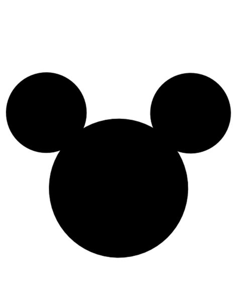 Mickey Mouse Head Silhouette Clip Art At Getdrawings Free Download