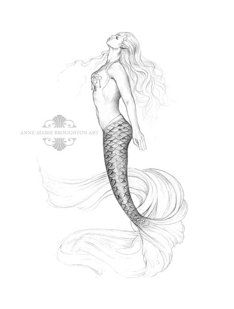 Beautiful Mermaid Drawing At Getdrawings Free Download