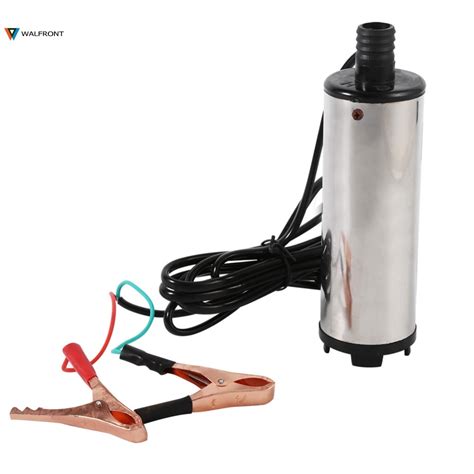 Portable Dc 12v Submersible Fuel Transfer Pump Stainless Steel Mini