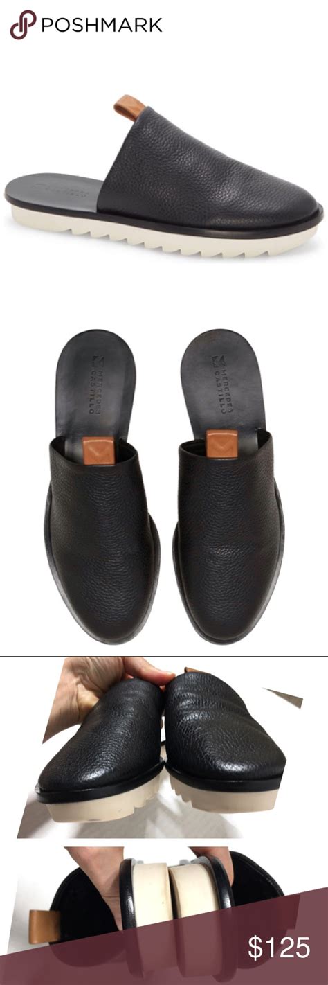 Mercedes castillo xandra leather booties. Mercedes Castillo Teah Leather Mule Black 7.5 in 2020 | Leather mules, Black 7, Leather