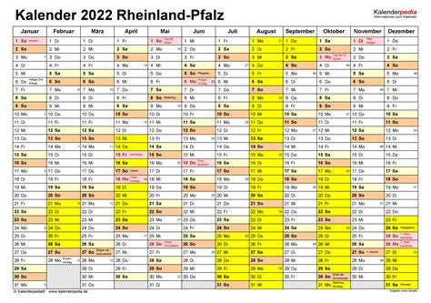 Hier finden sie die gesetzlichen feiertage für thüringen des laufenden , der beiden folgenden (2022, 2023) sowie des vergangenen jahres. Kalender 2022 Rheinland-Pfalz: Ferien, Feiertage, PDF-Vorlagen