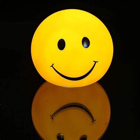 Night Light Led Round Smiley Face Night Light Color Changeable Night