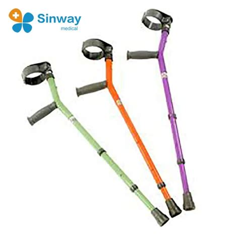 Medical Adjustable Aluminum Cuff Colored Forearm Crutches For Sale