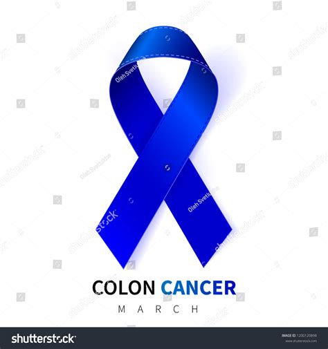 Colorectal Colon Cancer Awareness Month Realistic เวกเตอร์สต็อก ปลอด