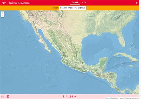 Mapa Para Jugar ¿dónde Está Relieve De México Mapas Interactivos