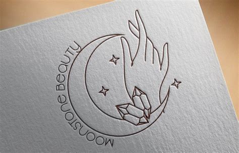 Crystal Moon Logo Jewelry Shop Logo Magic Logo Healing Etsy