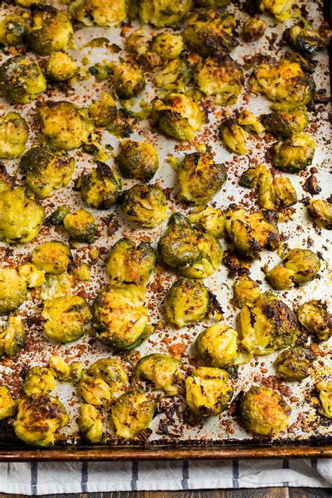Smashed Brussels Sprouts Crispy And Delicious