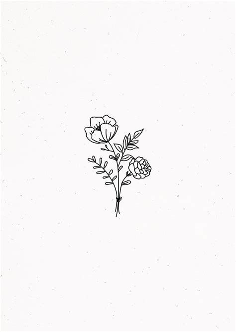 aesthetic flowers drawing simple largest wallpaper portal