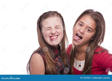 Deux Belles Jeunes Adolescentes Image Stock Image Du Adolescents