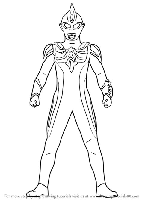 Learn How To Draw Ultraman Max Ultraman Step By Step Drawing