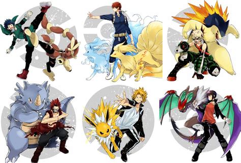 Pin By Ajax On Mha Pokemon Game Characters Pokemon Crossover