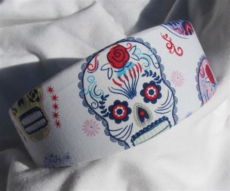 Sugar Skull Headband Hairband Day Of The Dead By Shirkdesigns