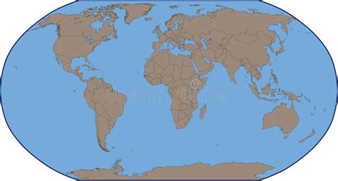 Empty World Map Stock Illustration Illustration Of Oceans 4506299