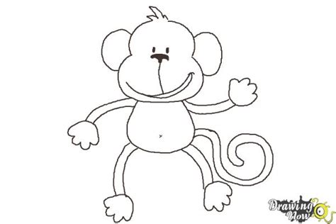 Let's start our monkey drawing. How to Draw a Monkey Step by Step | DrawingNow