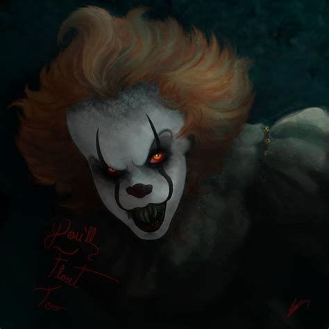 Pennywise Digital Painting By Hoodedandromeda Pennywise Clown Horror