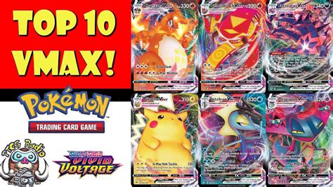 The Top 10 Pokémon Vmax Cards Youtube