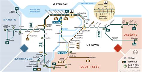 Oc Transpo Gets Graphic The Transitway Map Spacing Ottawa Spacing
