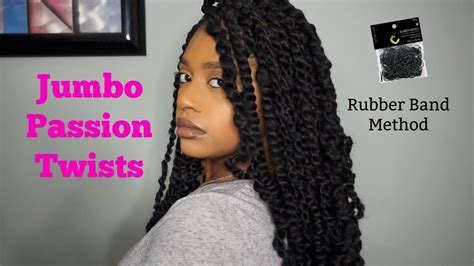 Easy Jumbo Passion Twists Rubber Band Method Youtube